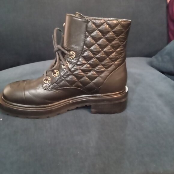 Chanel combat boots size 7 - Picture 3 of 5